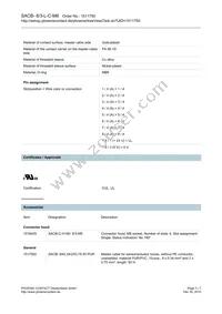 1511750 Datasheet Page 3