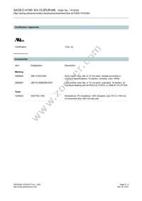 1516344 Datasheet Page 3