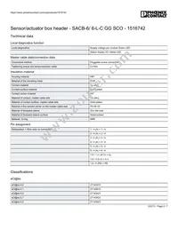 1516742 Datasheet Page 2