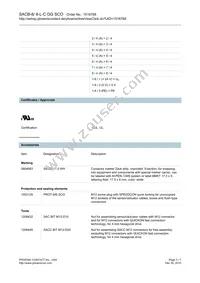 1516768 Datasheet Page 3