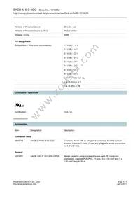 1516852 Datasheet Page 3