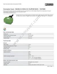 1537899 Datasheet Cover