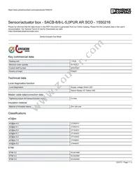 1550216 Datasheet Cover