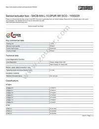 1550229 Datasheet Cover