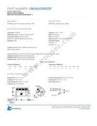 159LMU025M2DF Datasheet Cover