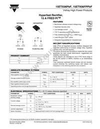 15ETX06FP Datasheet Cover