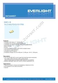 16-219AUTD/S3151/TR8 Datasheet Cover