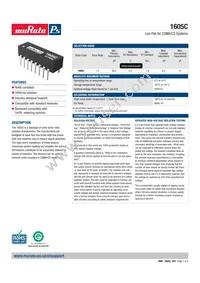 1605C Datasheet Cover