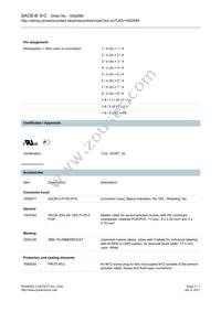 1692899 Datasheet Page 3