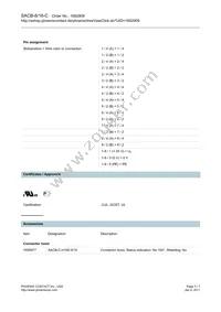 1692909 Datasheet Page 3