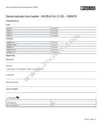 1695676 Datasheet Page 3