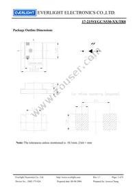 17-215SYGC/S530-E2/TR8 Datasheet Page 2