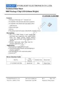 17-215UBC/C430/TR8 Datasheet Cover