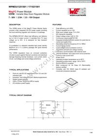 171021501 Datasheet Cover