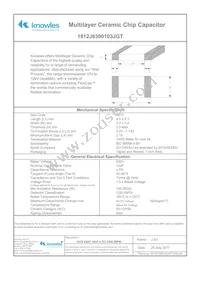 1812J6300103JGT Datasheet Cover