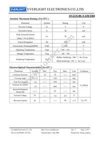 19-213UBC/C430/TR8 Datasheet Page 3