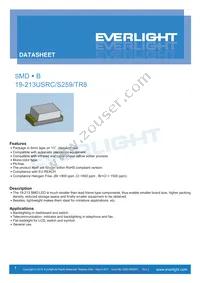 19-213USRC/S259/TR8 Datasheet Cover