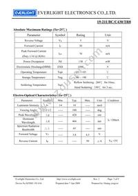19-21UBC/C430/TR8 Datasheet Page 3
