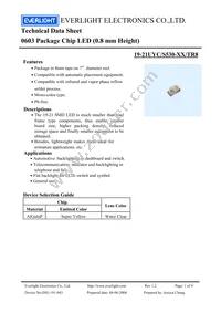 19-21UYC/S530-A4/TR8 Datasheet Cover