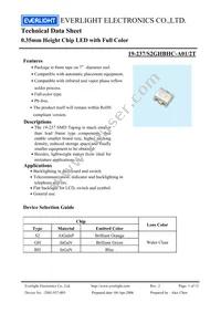 19-237/S2GHBHC-A01/2T Datasheet Cover
