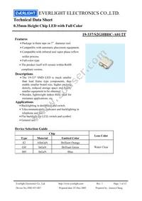 19-337/S2GHBHC-A01/2T Datasheet Cover