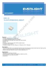 19-337C/RSBHGHC-A88/4T Datasheet Cover