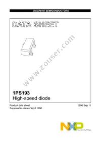 1PS193 Datasheet Page 2