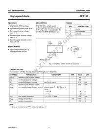 1PS193 Datasheet Page 3