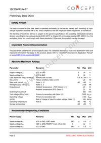 1SC2060P2A0-17 Datasheet Page 2