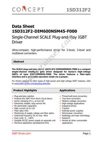 1SD312F2-DIM600NSM45-F000 Datasheet Cover