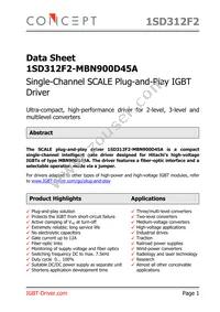 1SD312F2-MBN900D45A Datasheet Cover