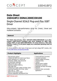 1SD418F2-5SNA1200E330100 Datasheet Cover