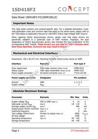 1SD418F2-FZ1200R33KL2C Datasheet Page 2