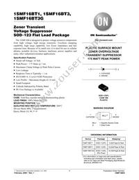 1SMF16BT1G Datasheet Cover