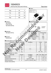 1SS400CST2R Datasheet Cover
