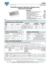 20108D1C221K5E Datasheet Cover