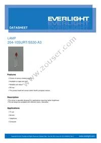 204-10SURT/S530-A3 Datasheet Cover