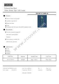 204-10UYC/S400-A8 Datasheet Cover