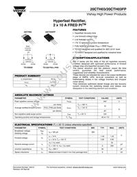 20CTH03FP Datasheet Cover