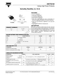 20CTQ150 Datasheet Cover