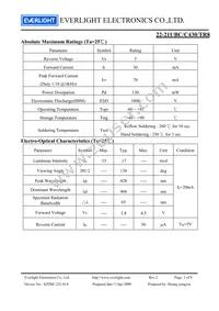 22-21UBC/C430/TR8 Datasheet Page 3