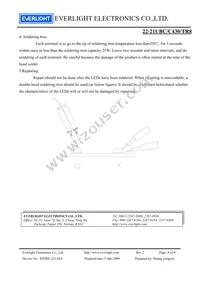 22-21UBC/C430/TR8 Datasheet Page 9