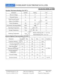 22-21UYC/S530-A3/TR8 Datasheet Page 3