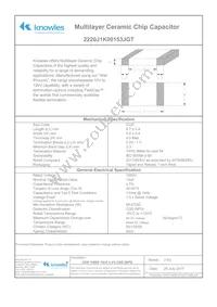 2220J1K00153JGT Datasheet Cover