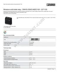 2271125 Datasheet Cover