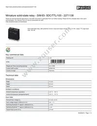 2271138 Datasheet Cover