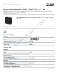 2271141 Datasheet Cover