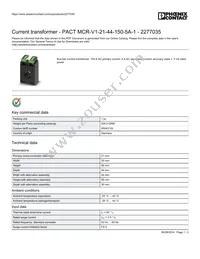 2277035 Datasheet Cover