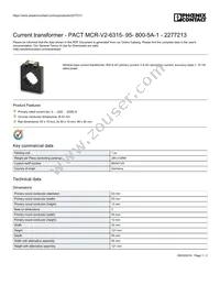 2277213 Datasheet Cover