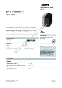 2297219 Datasheet Cover